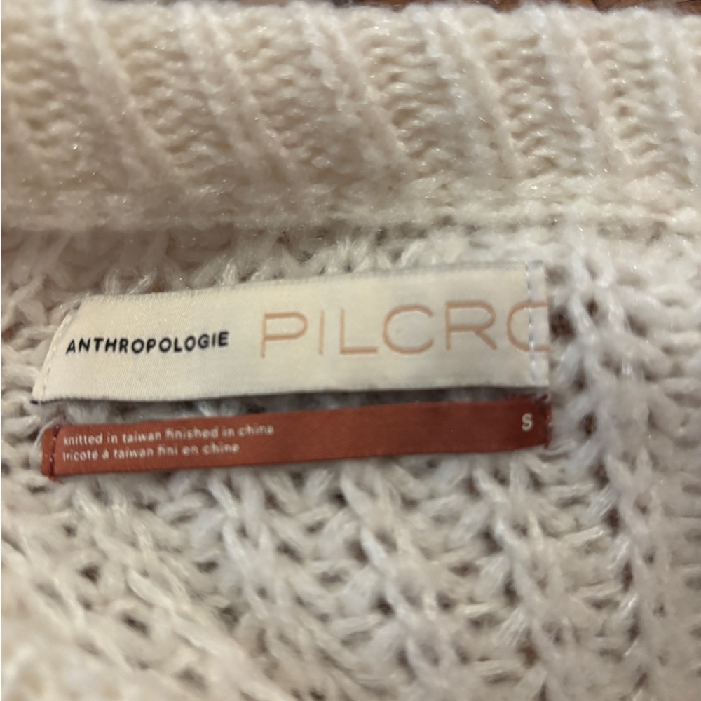 Anthropologie Ivory Knit Sweater - Picture 3 of 3